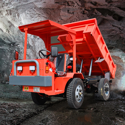 Camion à benne basculante souterrain à roues camion de déchargeur de la tonne 63HP 4x4 de 3 pour les espaces serrés