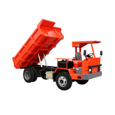 Camion à benne basculante à faible consommation de carburant de la roue motrice 4x2 camion à benne basculante rouge de 5 tonnes