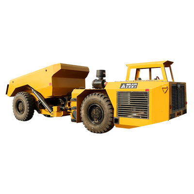 Commande à quatre roues motrices articulée diesel jaune de camion de transport de la puissance 129kW