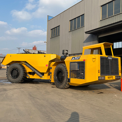 Commande à quatre roues motrices articulée diesel jaune de camion de transport de la puissance 129kW