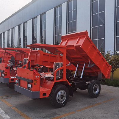 U Type Bucket 73HP Mini Articulated Truck  5 Ton Red Tipper Truck  High Safety