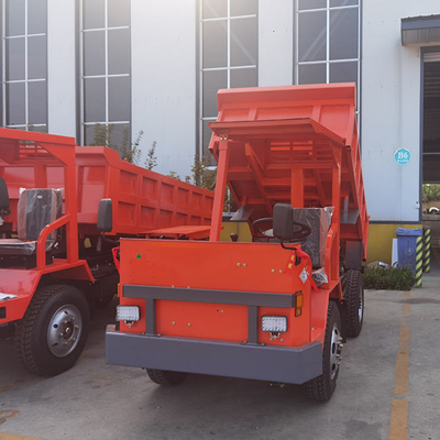 U Type Bucket 73HP Mini Articulated Truck  5 Ton Red Tipper Truck  High Safety