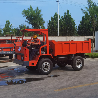 U Type Bucket 73HP Mini Articulated Truck  5 Ton Red Tipper Truck  High Safety