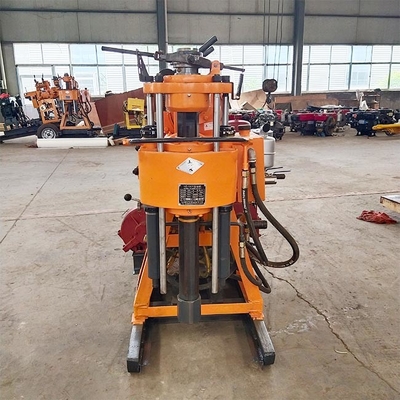 Machine de forage de noyau hydraulique HZ-200Y de plate-forme de forage de puits d'eau de moteur diesel 22HP