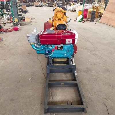 Machine de forage de noyau hydraulique HZ-200Y de plate-forme de forage de puits d'eau de moteur diesel 22HP