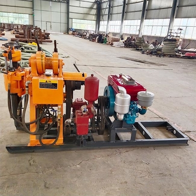 Machine de forage de noyau hydraulique HZ-200Y de plate-forme de forage de puits d'eau de moteur diesel 22HP