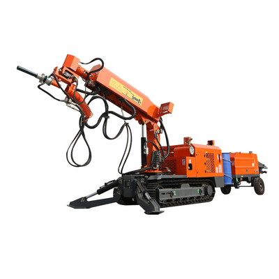 Mobile Nozzle Carrier Shotcrete Concrete Machine 11kw Energy Efficiency