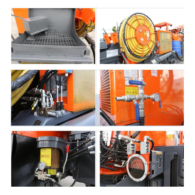 Underground Mine Wet Concrete Shotcrete Sprayer Machine 13500kg