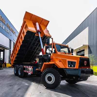 Camion à benne basculante diesel de 35 tonnes, chargement lourd, camion à benne basculante à 4 roues motrices