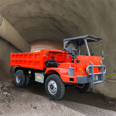 Mini Dump Wheel Underground Mining Truck Hydraulic 10 Tons For Coal Mine