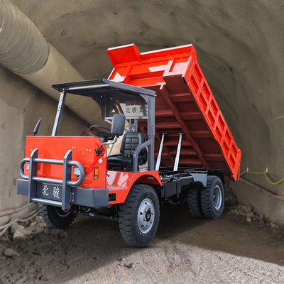 Mini Dump Wheel Underground Mining Truck Hydraulic 10 Tons For Coal Mine