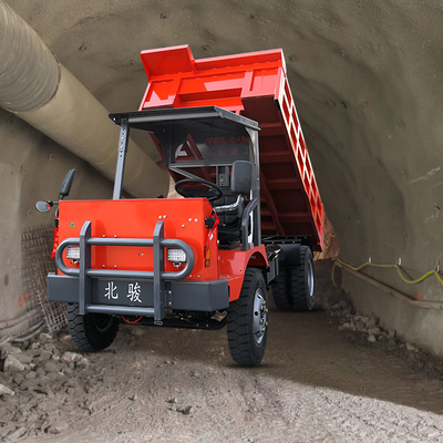 Mini Dump Wheel Underground Mining Truck Hydraulic 10 Tons For Coal Mine