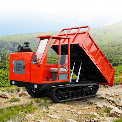 Hydraulic Small Crawler Dumper Truck 6 Tons Weichai Jiaxin Portable Multifunctional For Outdoor