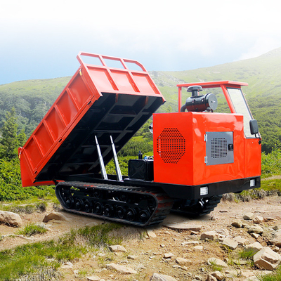 Hydraulic Small Crawler Dumper Truck 6 Tons Weichai Jiaxin Portable Multifunctional For Outdoor
