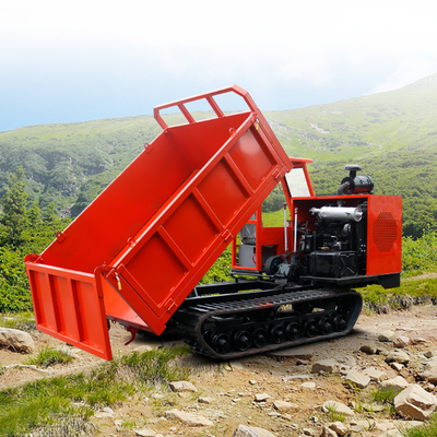 Hydraulic Small Crawler Dumper Truck 6 Tons Weichai Jiaxin Portable Multifunctional For Outdoor