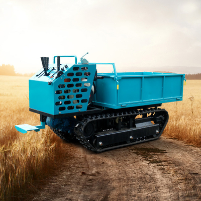 Nouveau camion de 0,8 tonne, crawler, camionneur diesel, mobile portable, bleu pour le sol boueux