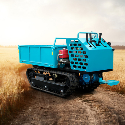 Nouveau camion de 0,8 tonne, crawler, camionneur diesel, mobile portable, bleu pour le sol boueux