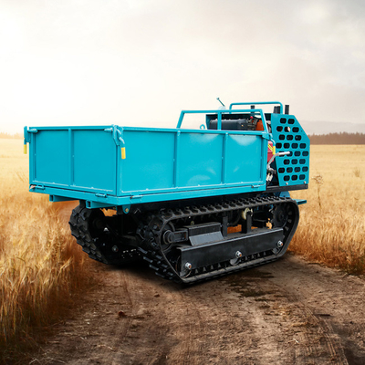 Nouveau camion de 0,8 tonne, crawler, camionneur diesel, mobile portable, bleu pour le sol boueux