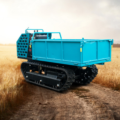 Nouveau camion de 0,8 tonne, crawler, camionneur diesel, mobile portable, bleu pour le sol boueux