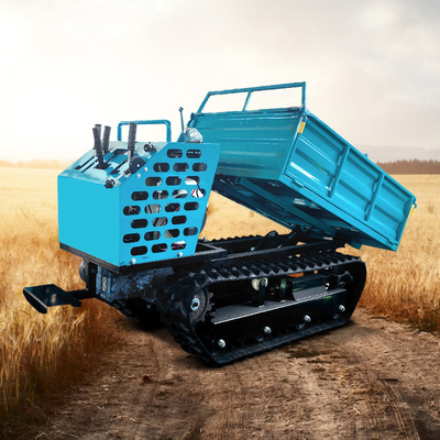 Nouveau camion de 0,8 tonne, crawler, camionneur diesel, mobile portable, bleu pour le sol boueux