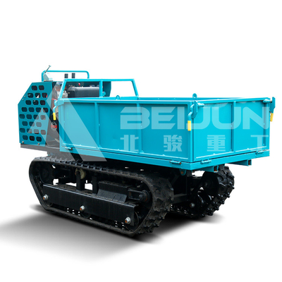 BEIJUN 0.8 Ton Crawler Dump Truck Self Loading Mini With 35 Degree Uphill Angle