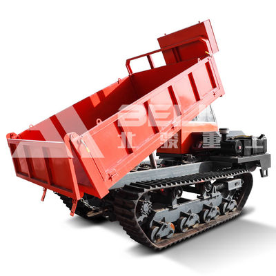Nennlast 10 Tonnen Dumper Crawler Truck Hydrauliktechnik Gummi für Gartentransporter