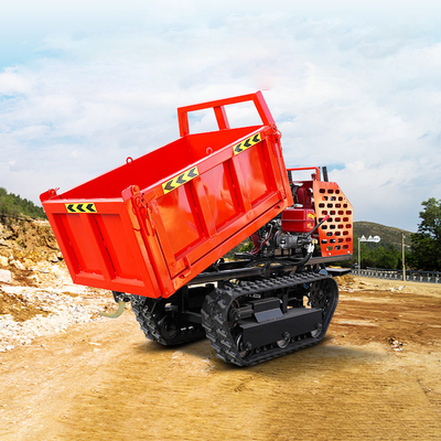 Customizable 2 Tons Crawler Rubber Track Dump Truck