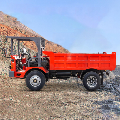 Ladung 5 Tonnen schwerer elektrischer Dumper Vierräder Untertage-Bergbau-Dumper Tipper