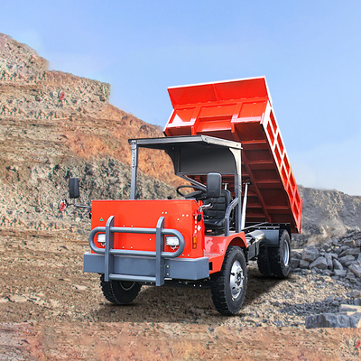 Camion minier à quatre roues motrices sous-terrain Camion à décharge minière 7 tonnes Diesel